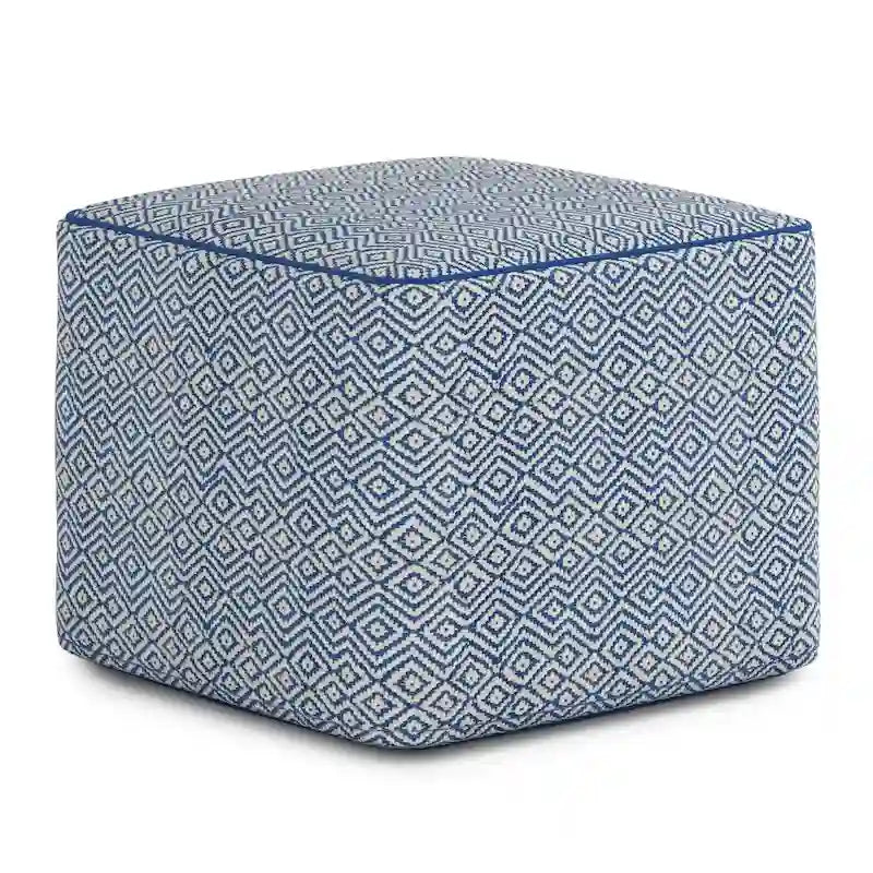 WYNDENHALL Dougan Boho Square Pouf 16