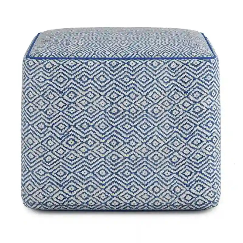 WYNDENHALL Dougan Boho Square Pouf 20