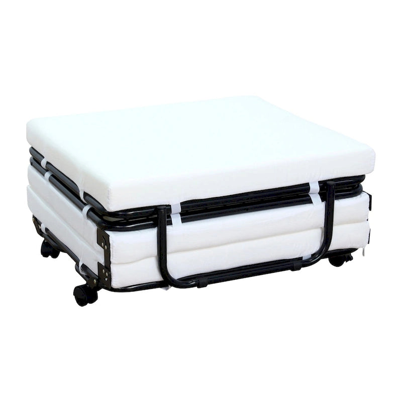 HomCom Folding Sofa Ottoman Lounge Bed Sleeper 3