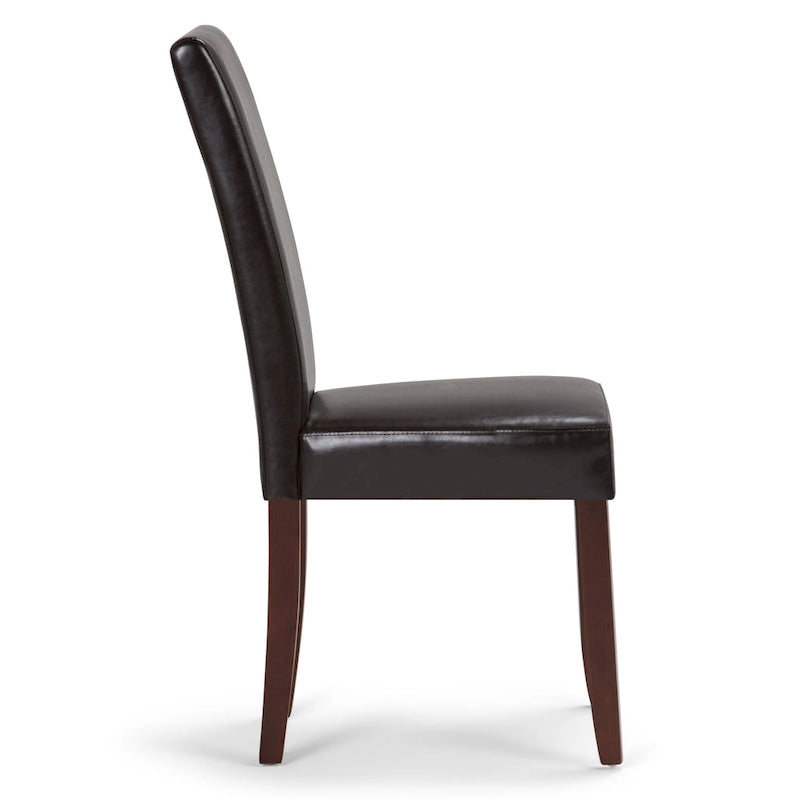 WYNDENHALL Normandy Transitional 9 Pc Dining Set with 8 Upholstered Parson Chairs and 54 Wide Table 6