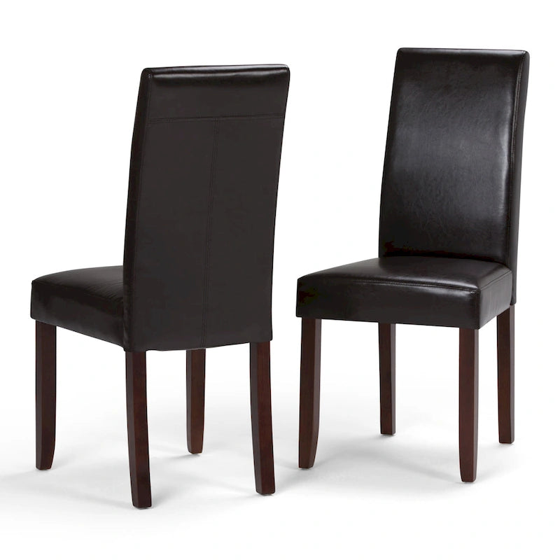 WYNDENHALL Normandy Transitional 9 Pc Dining Set with 8 Upholstered Parson Chairs and 54 Wide Table 8