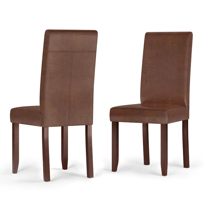 WYNDENHALL Normandy Transitional 9 Pc Dining Set with 8 Upholstered Parson Chairs and 54 Wide Table 17