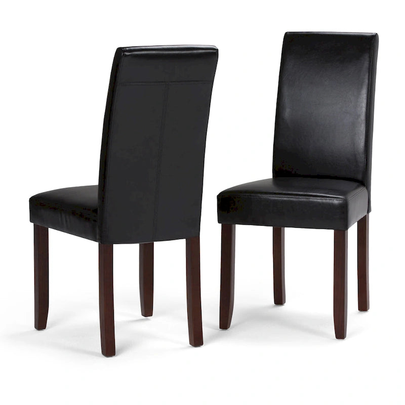 WYNDENHALL Normandy Transitional 9 Pc Dining Set with 8 Upholstered Parson Chairs and 54 Wide Table 23