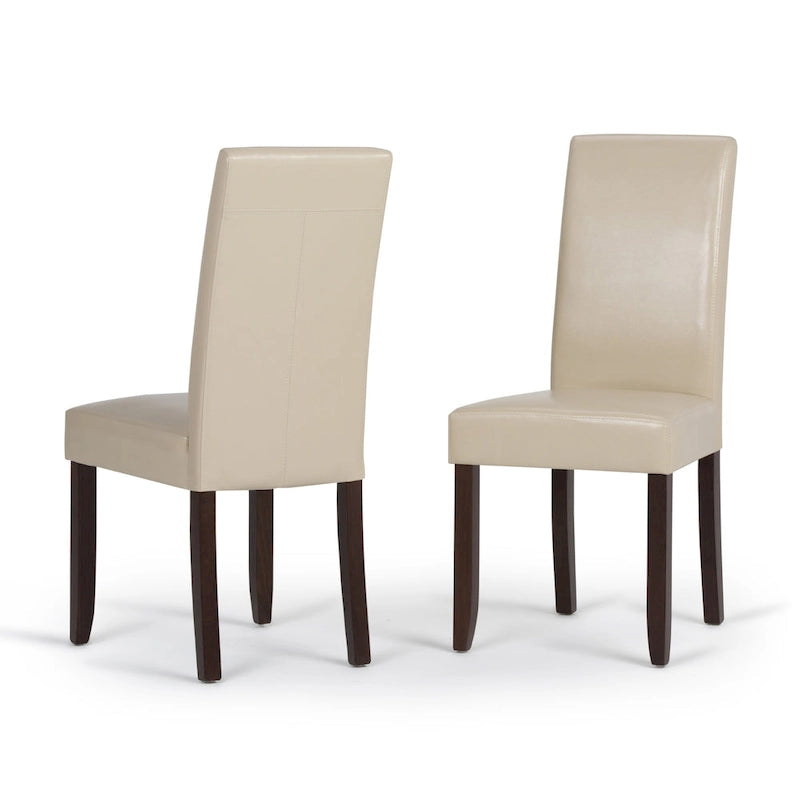 WYNDENHALL Normandy Transitional 9 Pc Dining Set with 8 Upholstered Parson Chairs and 54 Wide Table 33