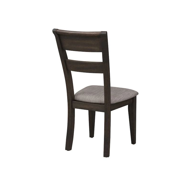 Set tavolo a cavalletto da 7 pezzi Double Bridge marrone scuro 6