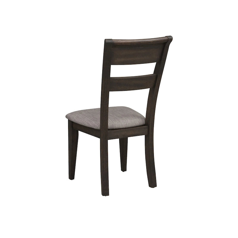 Set tavolo a cavalletto da 7 pezzi Double Bridge marrone scuro 7