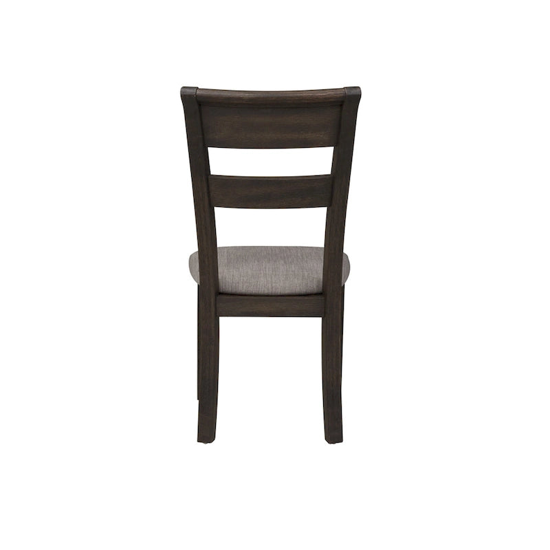 Set tavolo a cavalletto da 7 pezzi Double Bridge marrone scuro 8