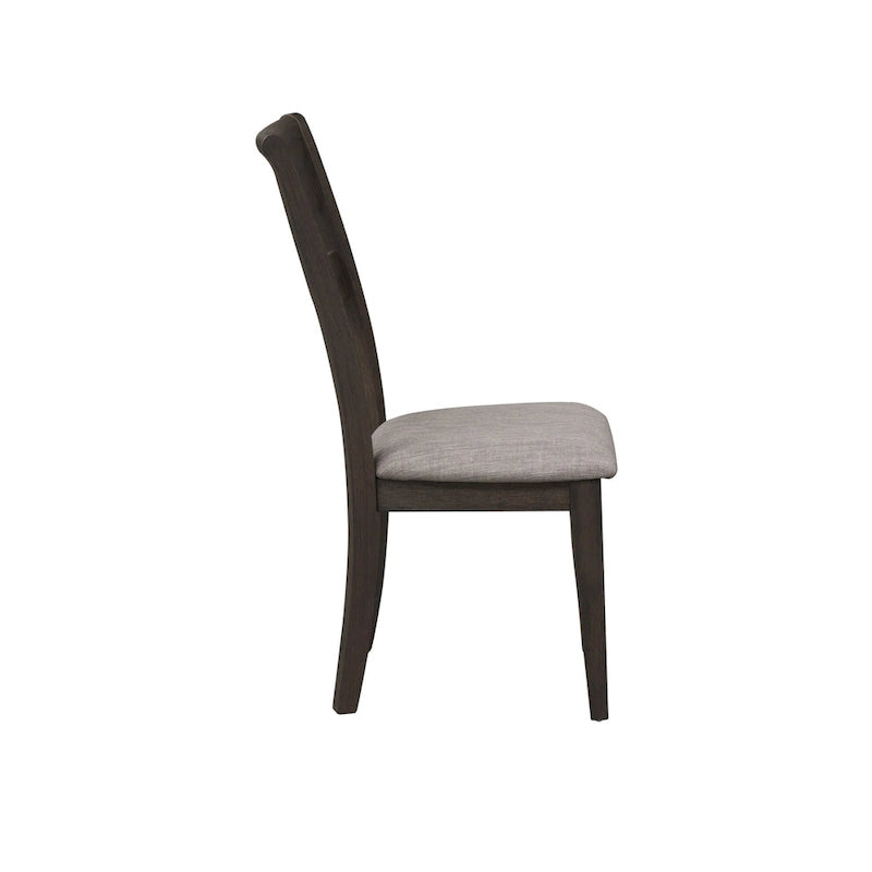 Set tavolo a cavalletto da 7 pezzi Double Bridge marrone scuro 10