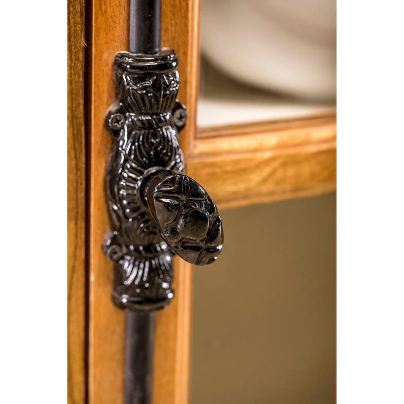 The Gray Barn Upper Glen 4-Door Crisp Two Tone White and Natural Credenza 6