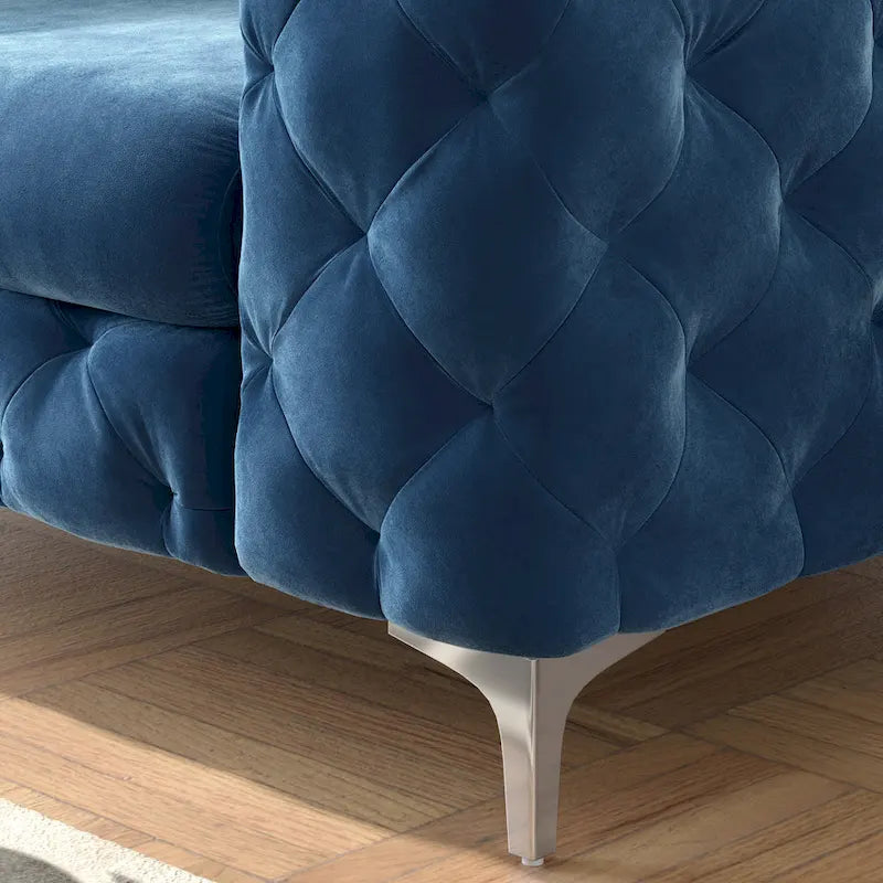 Corvus Aosta Tufted Velvet Chesterfield Club Chair 13