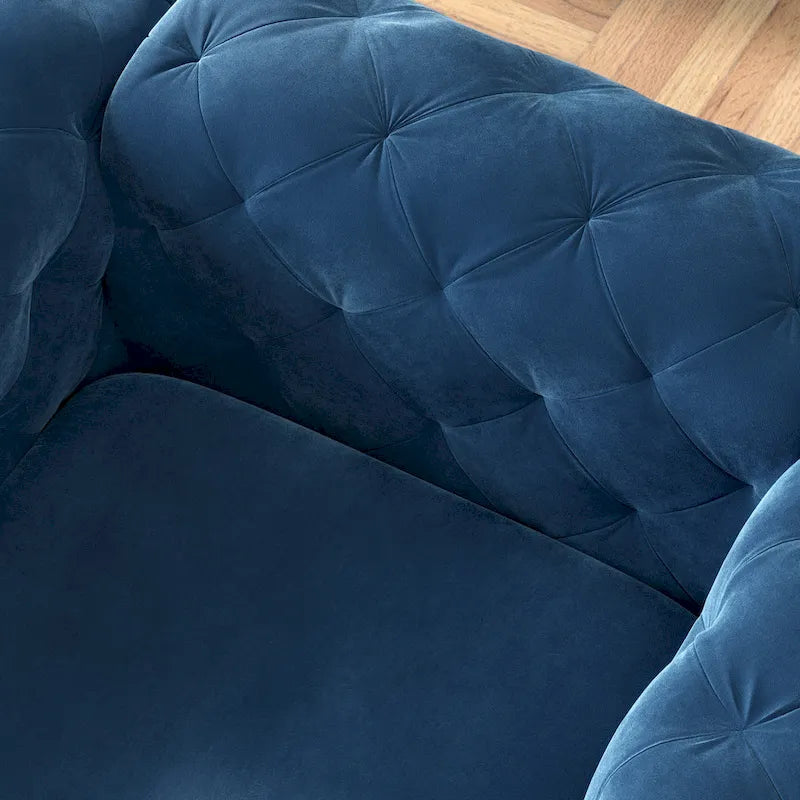 Corvus Aosta Tufted Velvet Chesterfield Club Chair 15