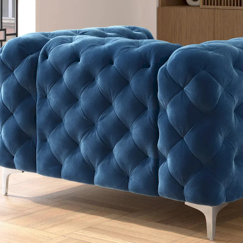 Corvus Aosta Tufted Velvet Chesterfield Club Chair 16