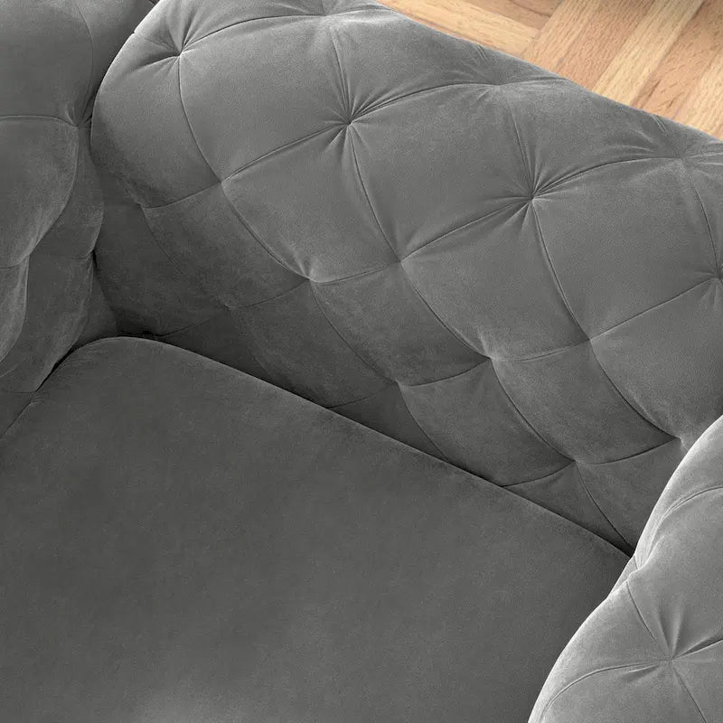 Corvus Aosta Tufted Velvet Chesterfield Club Chair 21