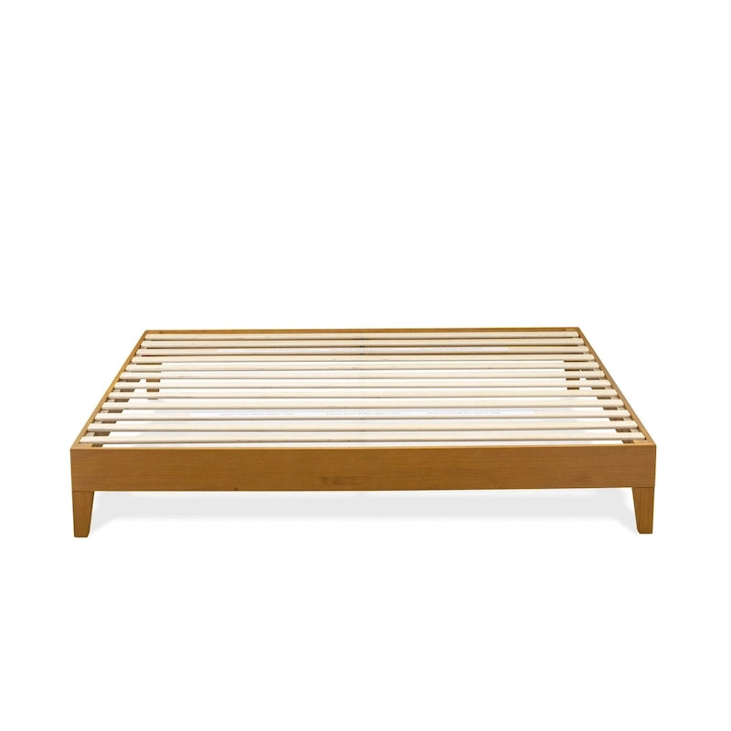 East West Furniture King Platform Bed Frame with 4 Solid Wood Legs and 2 Extra Center Legs (Bed Frame Color Options) 3