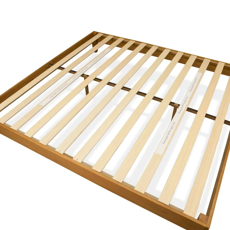 East West Furniture King Platform Bed Frame with 4 Solid Wood Legs and 2 Extra Center Legs (Bed Frame Color Options) 4