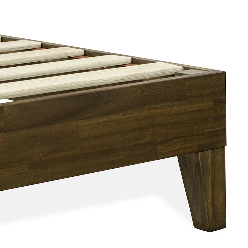 East West Furniture King Platform Bed Frame with 4 Solid Wood Legs and 2 Extra Center Legs (Bed Frame Color Options) 19