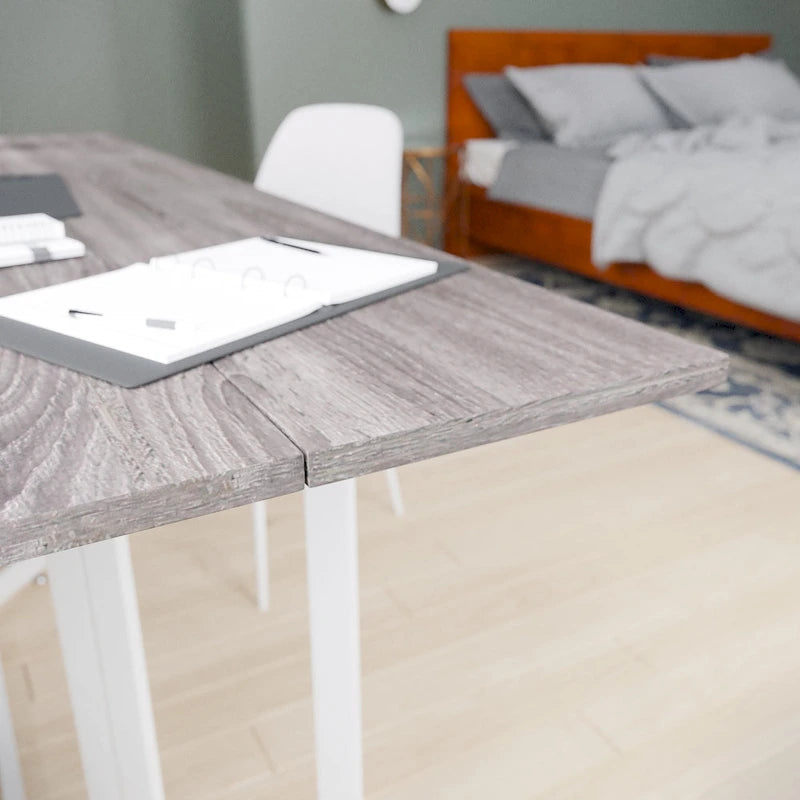 SEI Furniture Driness Grey Drop Leaf Table 3