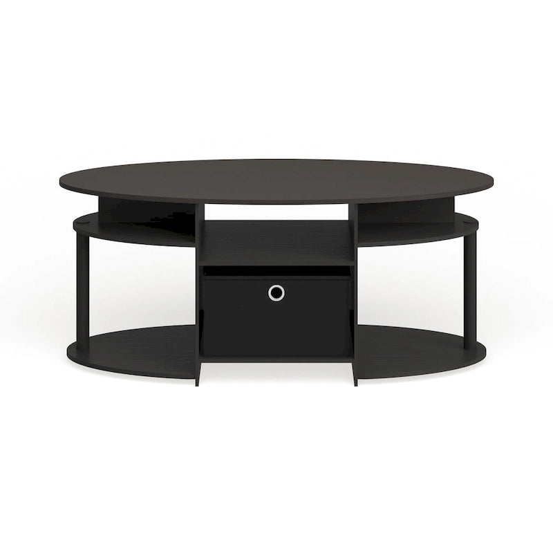 Porch & Den Astor Walnut Oval Coffee Table