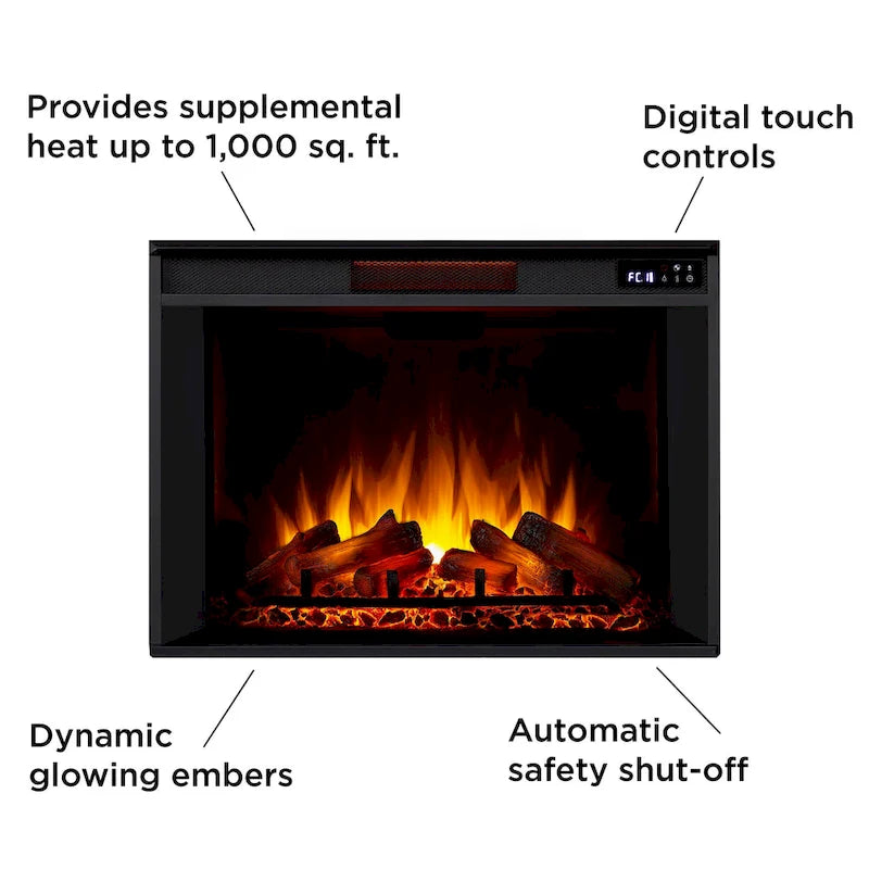 Eliot 81 Grand Antique Grey TV Stand Electric Fireplace by Real Flame 10