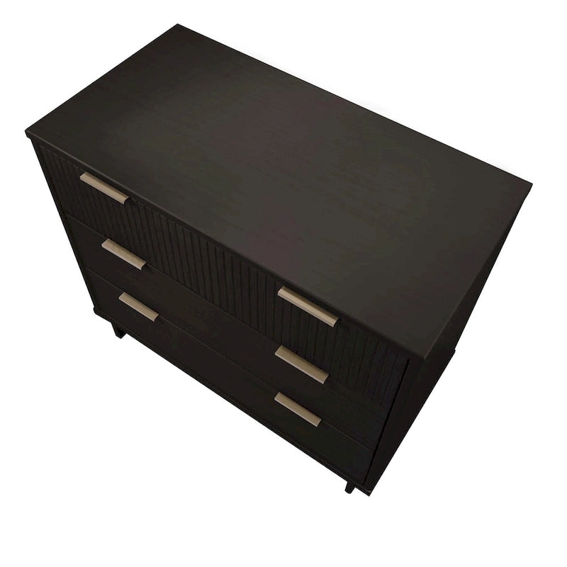 Manhattan Comfort 2-Piece Granville Modern Solid Wood Standard Dresser and Nightstand Set 10