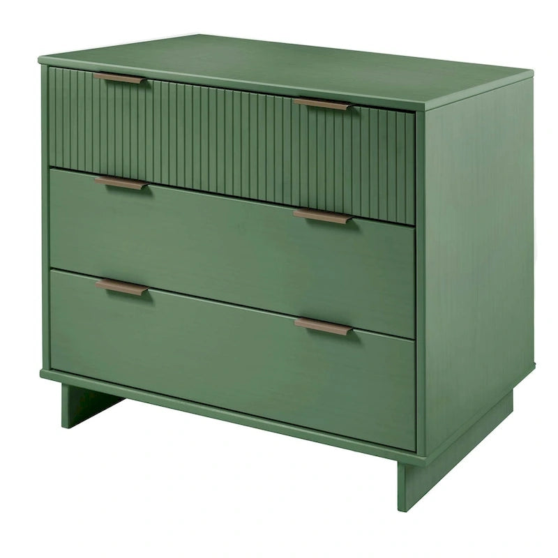 Manhattan Comfort 2-Piece Granville Modern Solid Wood Standard Dresser and Nightstand Set 25