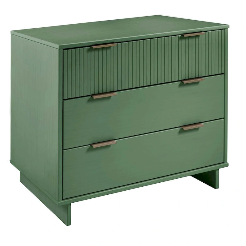 Manhattan Comfort 2-Piece Granville Modern Solid Wood Standard Dresser and Nightstand Set 26