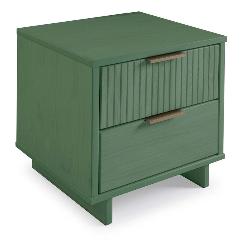 Manhattan Comfort 2-Piece Granville Modern Solid Wood Standard Dresser and Nightstand Set 32