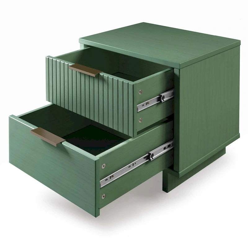 Manhattan Comfort 2-Piece Granville Modern Solid Wood Standard Dresser and Nightstand Set 36