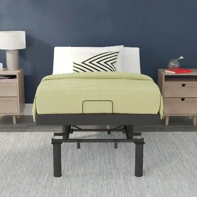 Anti-skid Upholstered Adjustable Bed Base with Wireless Remote 4