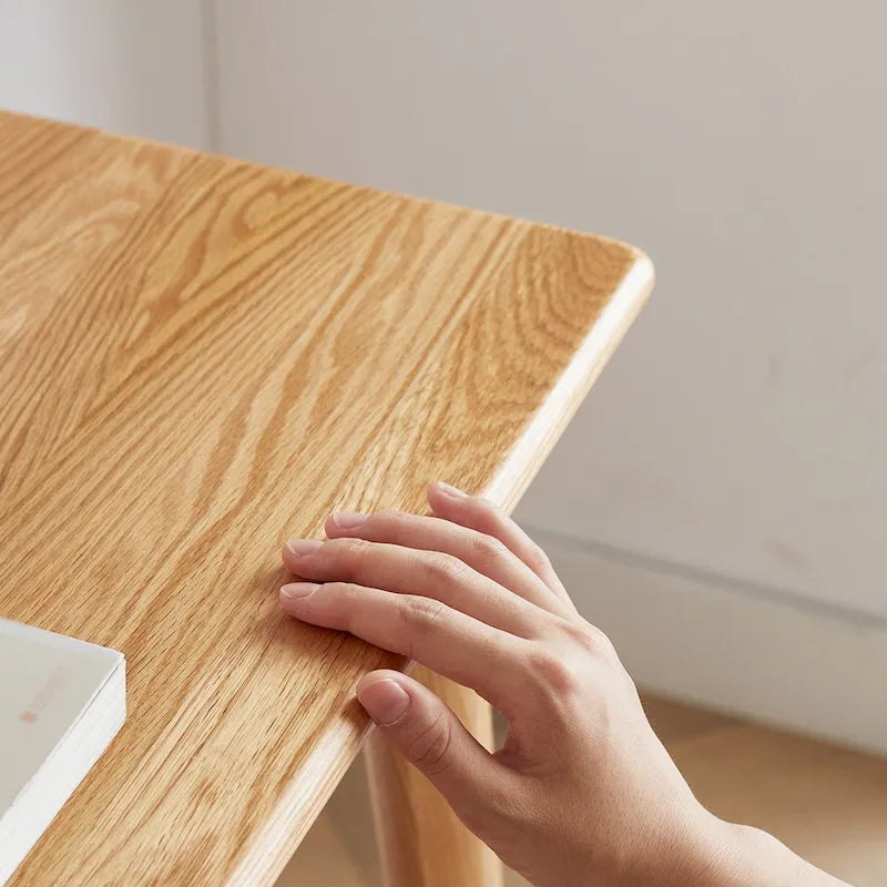 100% Solid wood natural wood computer desk 4