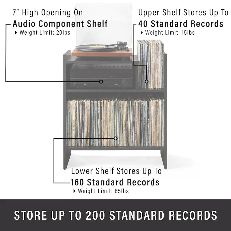 Crosley Portland Turntable Stand 4