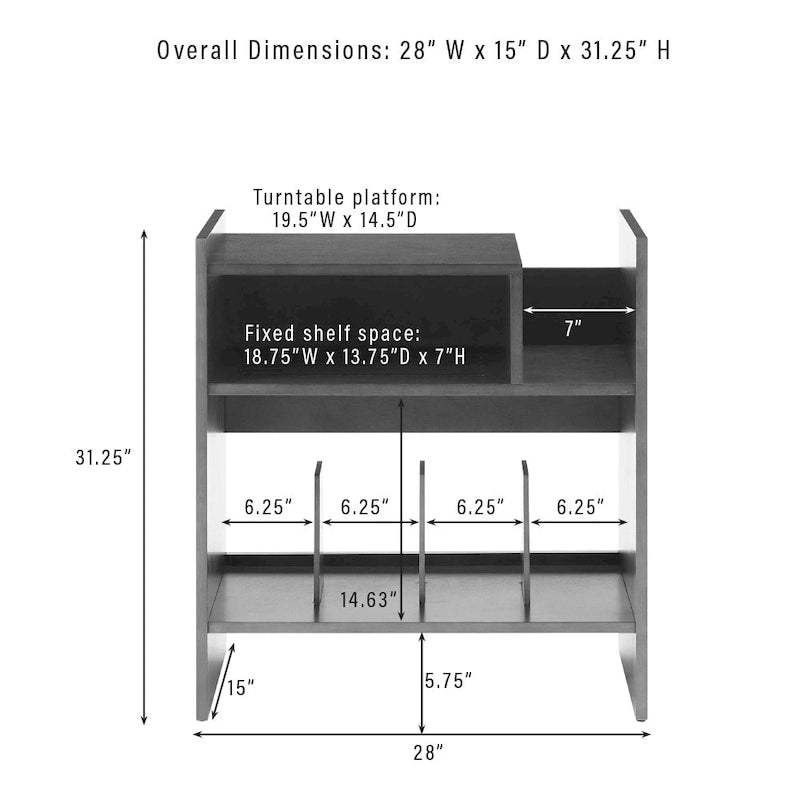 Crosley Portland Turntable Stand 10