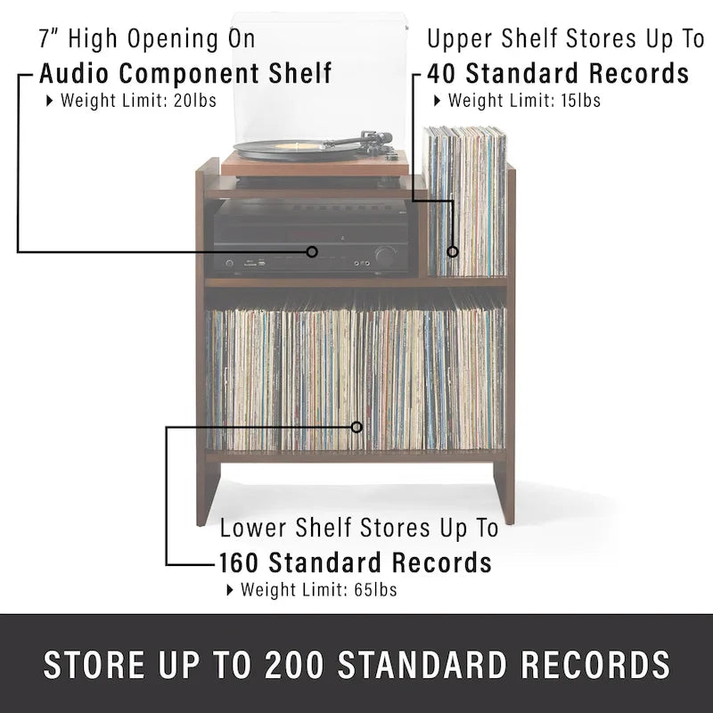 Crosley Portland Turntable Stand 18