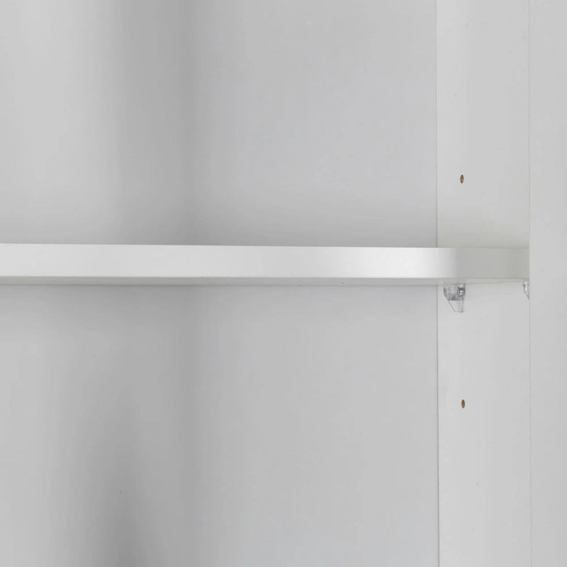 Large Kitchen Pantry Storage Cabinet with Glass Doors 16