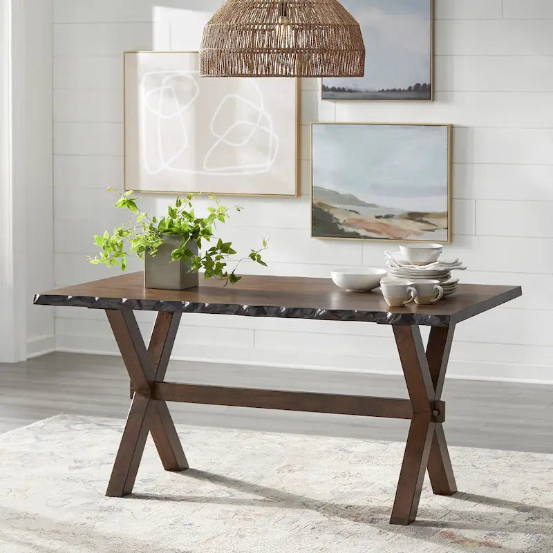 Simple Living Mandeville 6-piece Solid Wood Dining Set with Bench