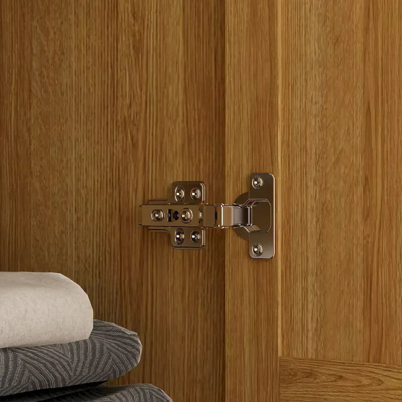 Wood Wardrobe Closet with Hanging Rod and Drawers - Storage Organizer 7