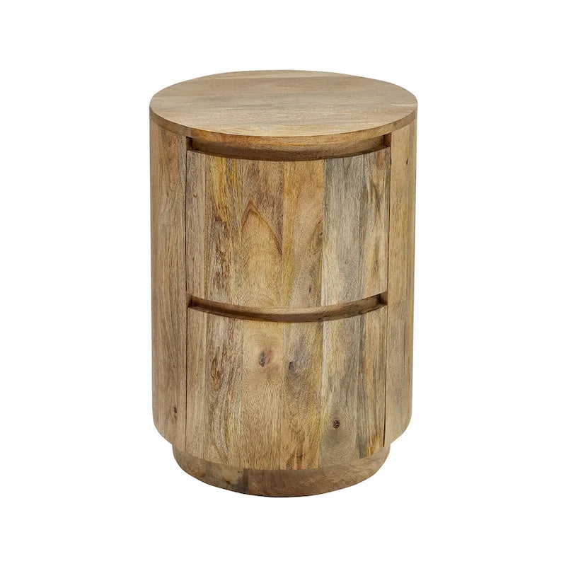 Carolina Living Kingston 2-Drawer 18 Round Nightstand 3