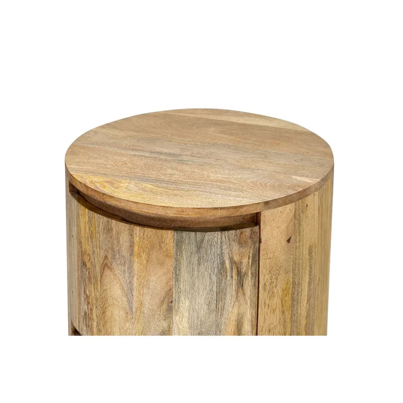 Carolina Living Kingston 2-Drawer 18 Round Nightstand 7