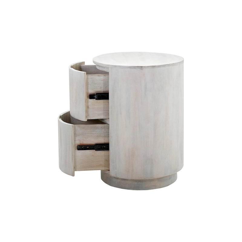 Carolina Living Kingston 2-Drawer 18 Round Nightstand 12