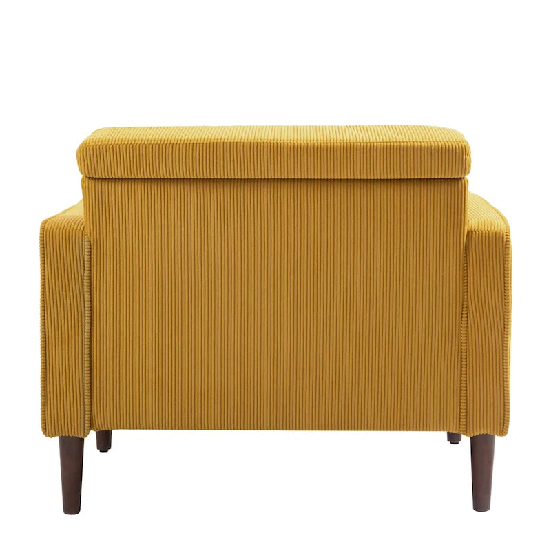 2 Set Poltrone Moderne Larghe in Velluto a Coste 16