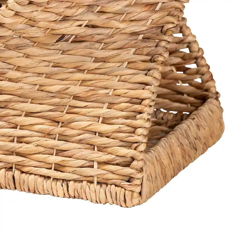 Tavolino da salotto Pelleas Moderno Bohemien in Erba Marina Naturale Marrone e Legno 5