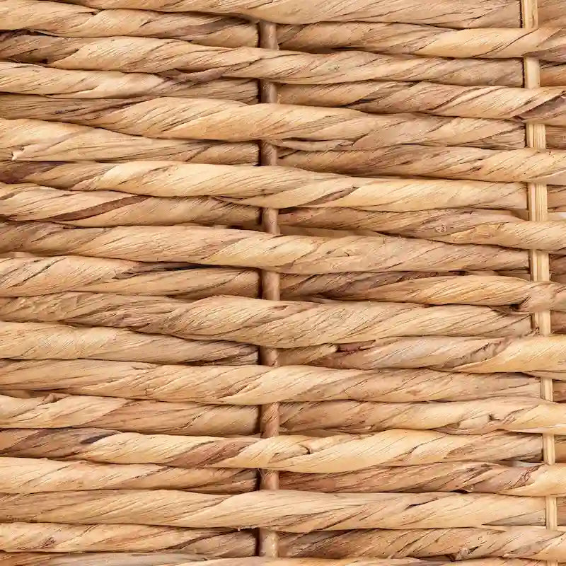 Tavolino da salotto Pelleas Moderno Bohemien in Erba Marina Naturale Marrone e Legno 6