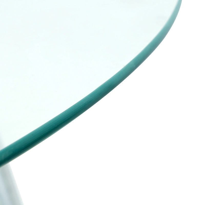 Modern simple glass table, high-quality tempered glass metal material 15