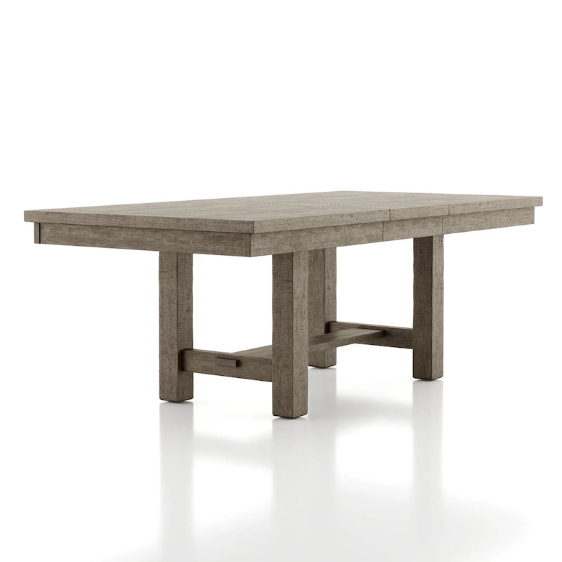 Jusk Rustic Grey Wood 5-Piece Dining Table Set by Furniture of America 10