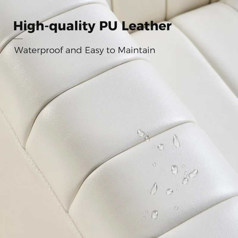 Esteban Modern Leather Upholstered Swivel Barrel Chair Set of 2 by HULALA HOME 14