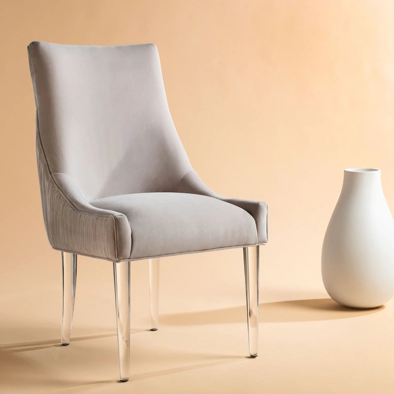 SAFAVIEH Couture Vesile Acrylic Leg Dining Chair - 22W x 28D x 38H 30
