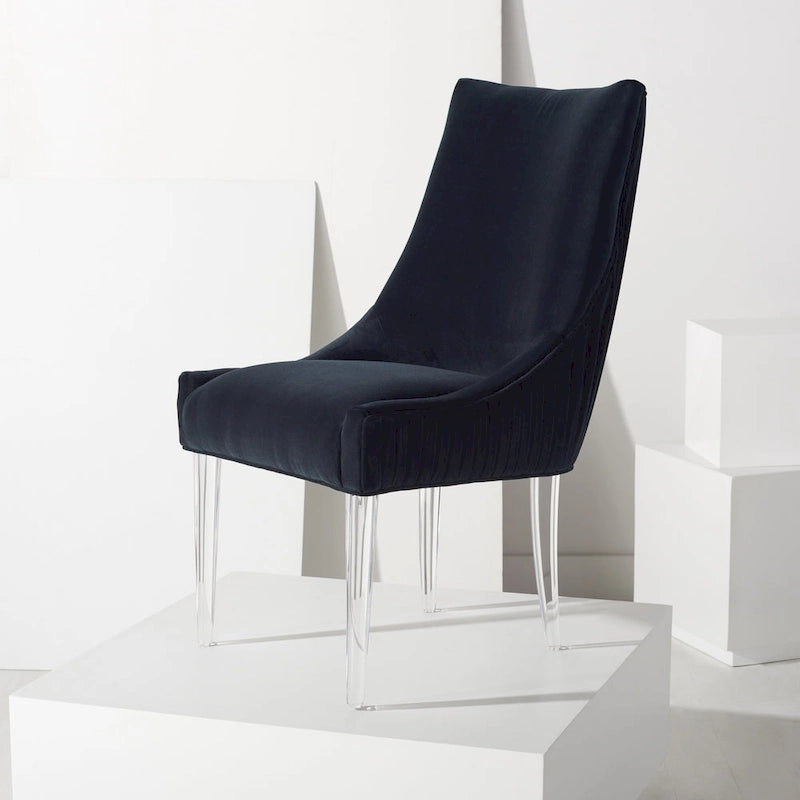 SAFAVIEH Couture Vesile Acrylic Leg Dining Chair - 22W x 28D x 38H 3