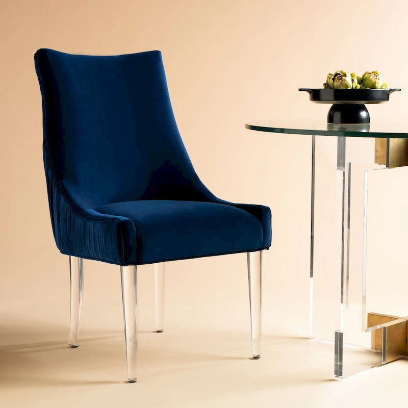 SAFAVIEH Couture Vesile Acrylic Leg Dining Chair - 22W x 28D x 38H 4