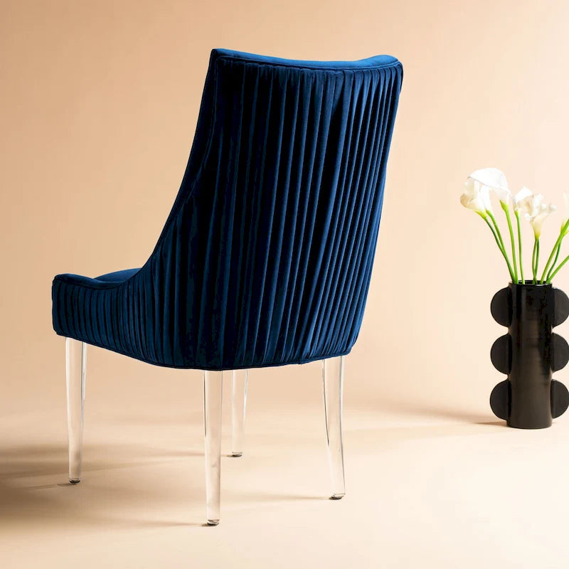 SAFAVIEH Couture Vesile Acrylic Leg Dining Chair - 22W x 28D x 38H 5
