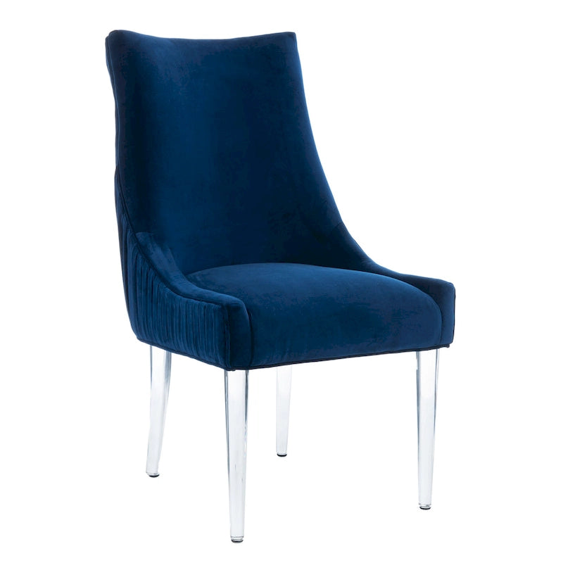 SAFAVIEH Couture Vesile Acrylic Leg Dining Chair - 22W x 28D x 38H 8